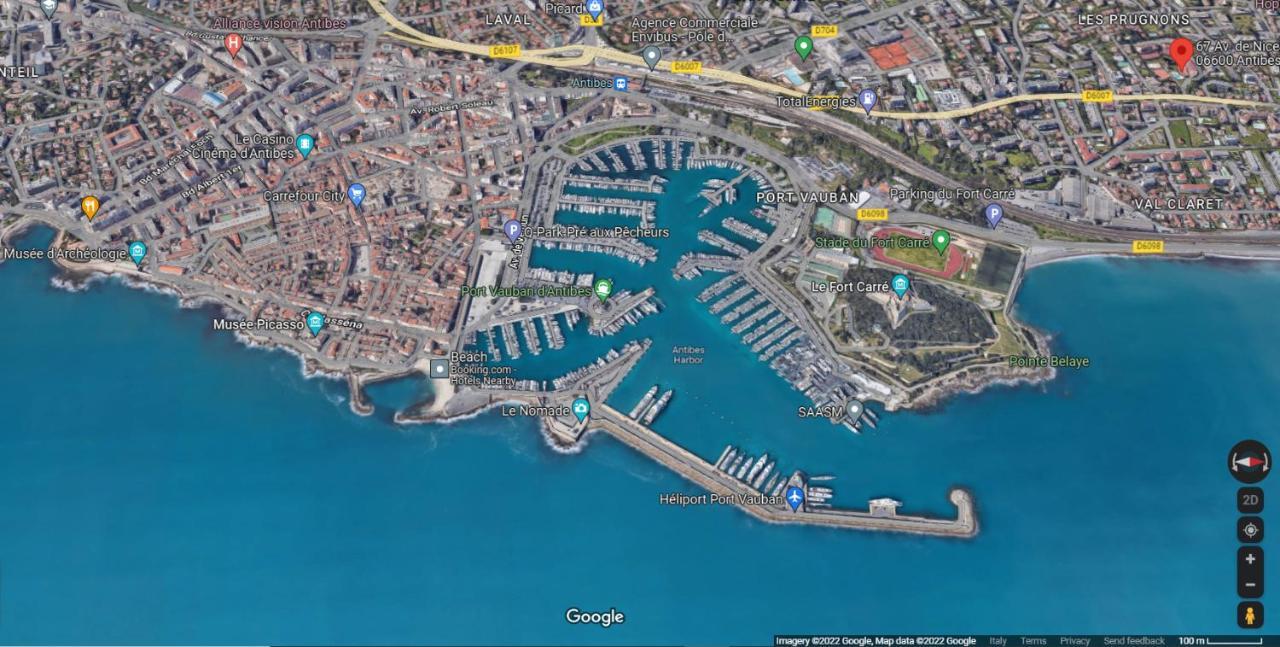 Antibes Secured Parc Velusine With Private Parking, Terrace, Pools And Tennis Courts. Exterior photo